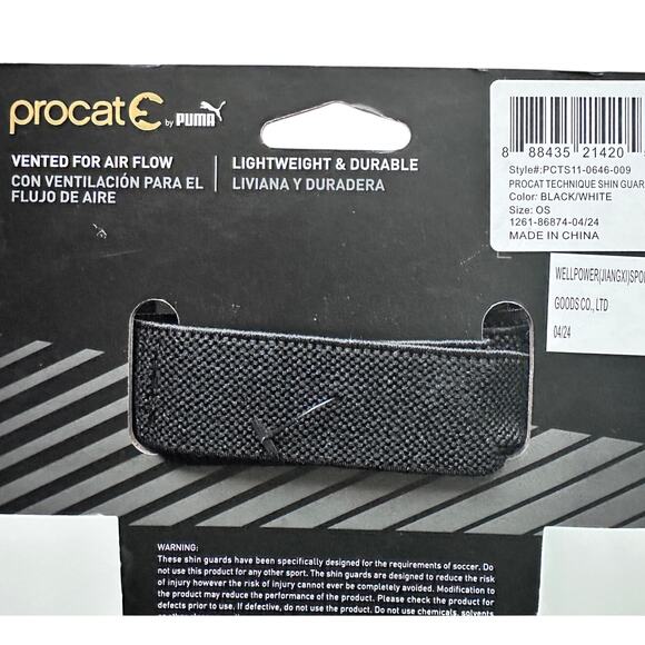 Procat by Puma Soccer Shin Guards w/ Ankle Support – Size M Youth – NWT - Picture 5 of 5